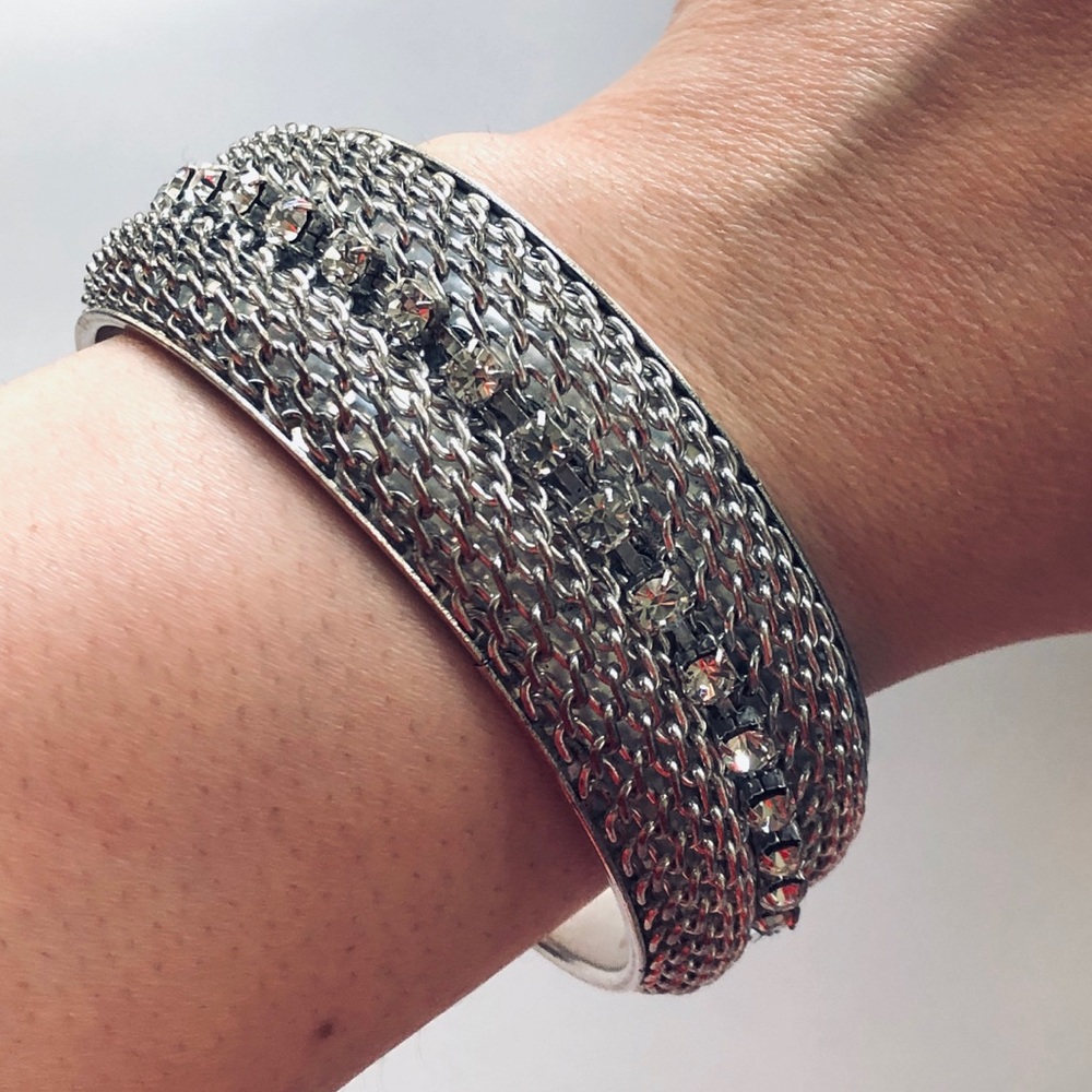 Cara Couture silver & crystal bracelet